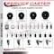 Service Caster 3.5'' SS Hard Rubber Swivel 1-1/4'' Expand Stem Caster Total Lock Brake SCC-SSEXTTL20S3514-HRS-114 - alternate 4